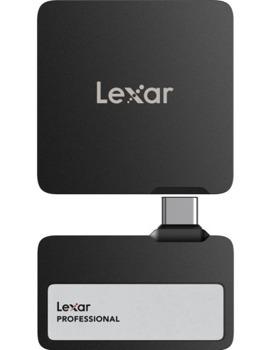 External SSD, LEXAR, SL400 with Hub, 1TB, Write speed 1000 MBytes/sec, Read speed 1050 MBytes/sec, LSL400S001T-RNBNG