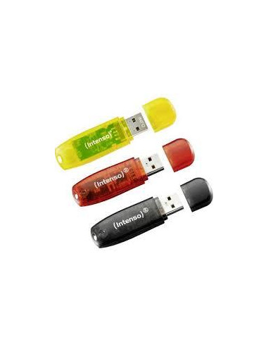 MEMORY DRIVE FLASH USB2 3X32GB/RAINBOW 3502483 INTENSO