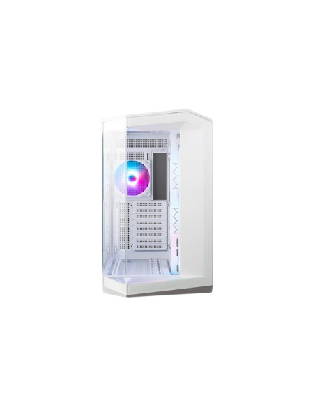 Case, MSI, MAG PANO 100R PZ, MidiTower, Case product features Transparent panel, ATX, MicroATX, MiniITX, Colour White, MAGPANO1