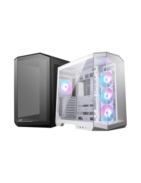Case, MSI, MAG PANO 100R PZ, MidiTower, Case product features Transparent panel, ATX, MicroATX, MiniITX, Colour White, MAGPANO1