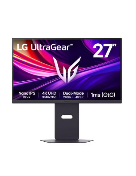 LCD Monitor, LG, 27G850A-B, 27", Gaming/4K, Pivot, Height adjustable, Tilt, Panel IPS, 3840x2160, 16:9, 480Hz, 1 ms, 27G850A-B