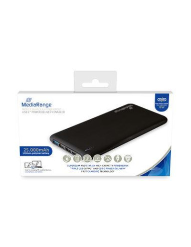 POWER BANK USB 25000MAH/MR754 MEDIARANGE
