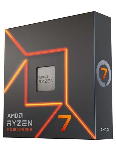 CPU, AMD, Desktop, Ryzen 7, R7-7700X, 4500 MHz, Cores 8, 32MB, Socket SAM5, 105 Watts, GPU Radeon, BOX, 100-100000591WOF