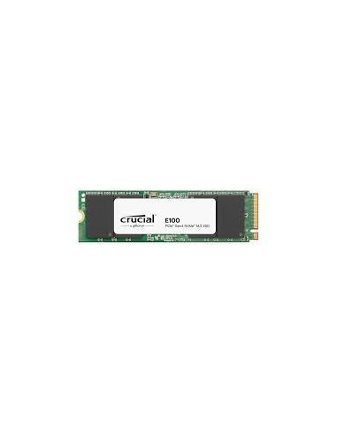 SSD, CRUCIAL, E100, 480GB, M.2, PCIe Gen4, NVMe, 3D NAND, Write speed 2500 MBytes/sec, Read speed 4500 MBytes/sec, CT480E100SSD