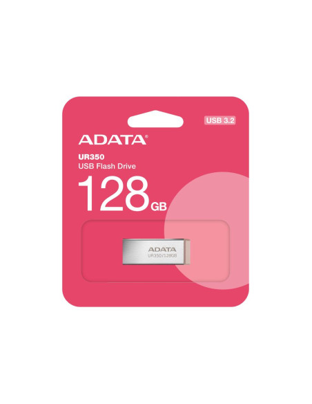 MEMORY DRIVE FLASH USB3.2 128G/BROWN UR350-128G-RSR/BG ADATA