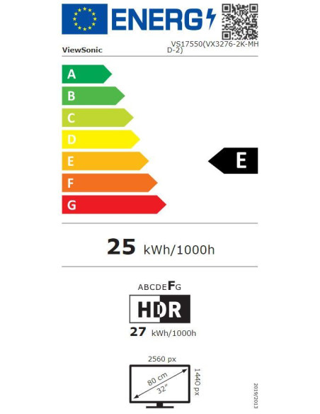 LCD Monitor, VIEWSONIC, VX3276-2K-MHD-2, 32", Business, Panel IPS, 2560x1440, 16:9, 75Hz, Matte, Speakers, Tilt, Colour Silver,