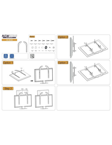 Speaker Accessory, NEWSTAR, Black, NS-SB100