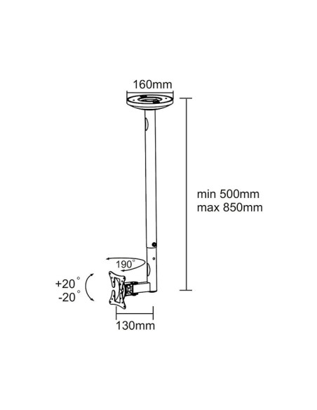 TV SET ACC CEILING MOUNT 10-30/FPMA-C050BLACK NEOMOUNTS TV SET ACC CEILING MOUNT 10-30/FPMA-C050BLACK NEOMOUNTS