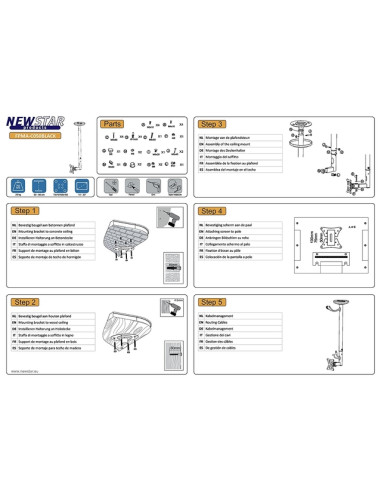 TV SET ACC CEILING MOUNT 10-30/FPMA-C050BLACK NEOMOUNTS