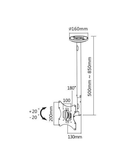TV SET ACC CEILING MOUNT 10-40/FPMA-C060BLACK NEOMOUNTS TV SET ACC CEILING MOUNT 10-40/FPMA-C060BLACK NEOMOUNTS