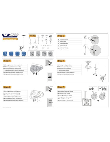 TV SET ACC CEILING MOUNT 10-40/FPMA-C060BLACK NEOMOUNTS