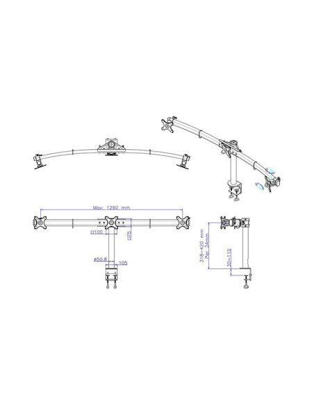 TV SET ACC DESK MOUNT BLACK/19-27" FPMA-D700D3 NEOMOUNTS TV SET ACC DESK MOUNT BLACK/19-27" FPMA-D700D3 NEOMOUNTS