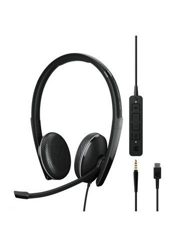 EPOS ADAPT 165T USB-C II, USB WIRED DOUBLE-SIDED 3.5MM + USB