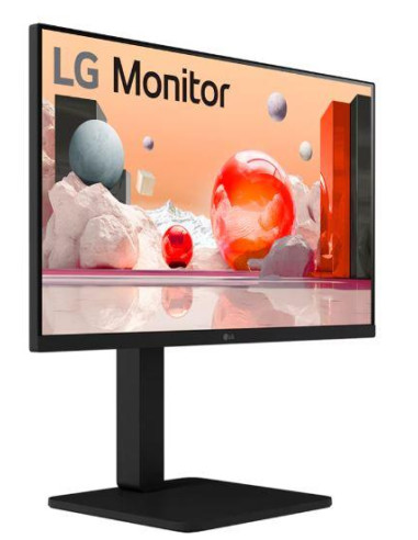 LCD Monitor, LG, 24BA550-B, 24", Panel IPS, 1920x1080, 16:9, 100 Hz, Matte, 5 ms, Speakers, Swivel, Pivot, Height adjustable, T