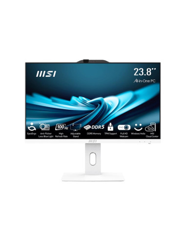 Monoblock PC, MSI, PRO, AP241P 14M, Business, All in One, CPU Core i5, i5-14400, 2500 MHz, Screen 23.8", RAM 16GB, DDR5, 5600 M