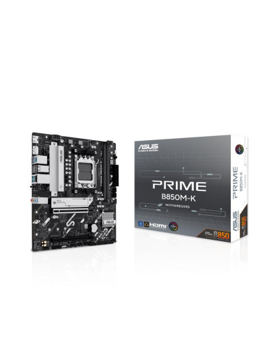 Mainboard, ASUS, AMD B850, SAM5, Micro-ATX, Memory DDR5, Memory slots 2, 1xPCI-Express 4.0 16x, 1xPCI-Express 5.0 16x, 2xM.2, 1