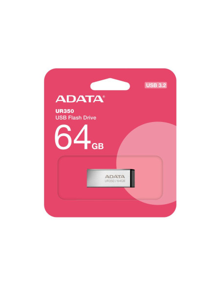 MEMORY DRIVE FLASH USB3.2 64GB/BLACK UR350-64G-RSR/BK ADATA