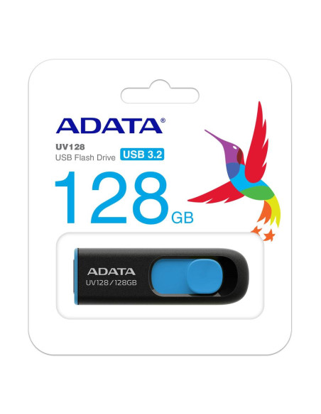 MEMORY DRIVE FLASH USB3 128GB/BLACK AUV128-128G-RBE ADATA