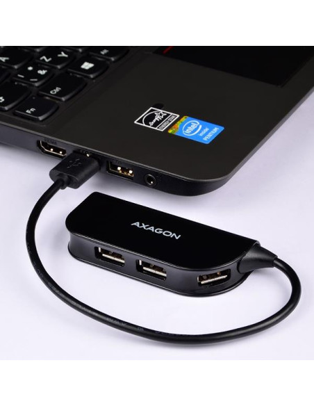 I/O HUB USB2.0 4PORT READY/0.2M HUE-X4B AXAGON I/O HUB USB2.0 4PORT READY/0.2M HUE-X4B AXAGON