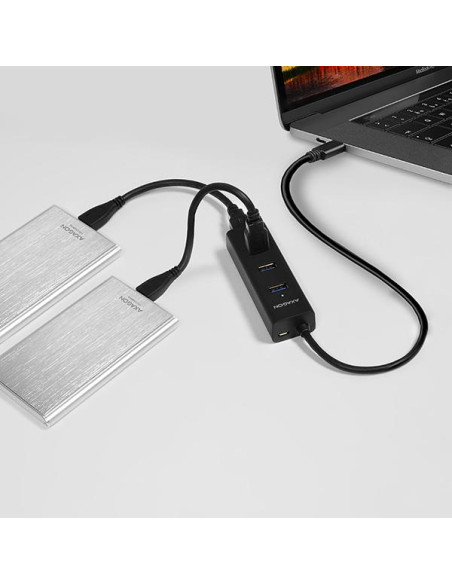 I/O HUB USB-C 4PORT CHARGING/0.4M HUE-S2C AXAGON I/O HUB USB-C 4PORT CHARGING/0.4M HUE-S2C AXAGON