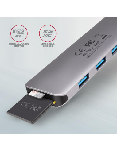 I/O HUB USB-C 5IN1/0.2M HMC-HCR3A AXAGON