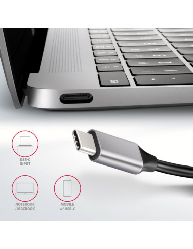 I/O HUB USB-C 5IN1/0.2M HMC-HCR3A AXAGON