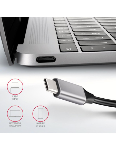 I/O HUB USB-C 5IN1/0.2M HMC-HCR3A AXAGON I/O HUB USB-C 5IN1/0.2M HMC-HCR3A AXAGON