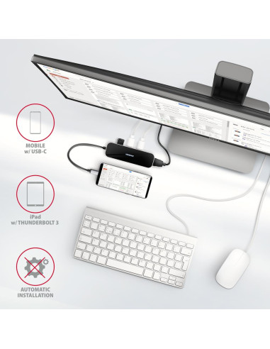 I/O HUB USB-C 6IN1/0.2M HMC-6H4A AXAGON
