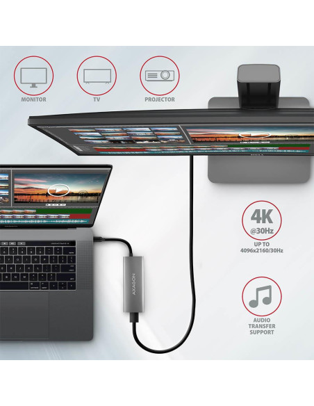 I/O HUB USB-C 5IN1/0.2M HMC-5G2 AXAGON