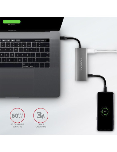 I/O HUB USB-C 5IN1/0.2M HMC-5G2 AXAGON