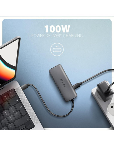 I/O HUB USB-C 5IN1 8K/0.15M HMC-5H8K AXAGON