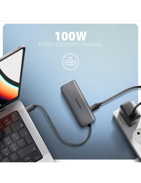 I/O HUB USB-C 5IN1 8K/0.15M HMC-5H8K AXAGON I/O HUB USB-C 5IN1 8K/0.15M HMC-5H8K AXAGON