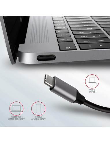 I/O HUB USB-C 6IN1 SATA M.2/0.18M HMC-6M2 AXAGON