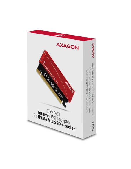 SSD ACC ADAPTER M.2/NVME/PCEM2-S AXAGON