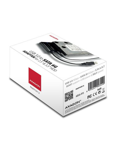 SSD ACC ADAPTER USB3.0/SATA/0.2M ADSA-FP3 AXAGON