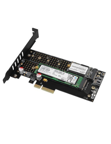 SSD ACC ADAPTER NVME/SATA/M.2/PCIE SP&LP PCEM2-DC AXAGON