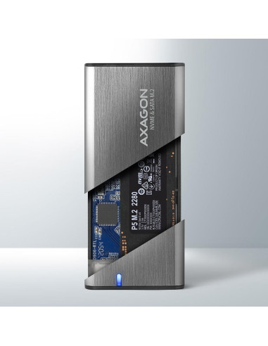 SSD ACC ENCLOSURE M.2 NVME/SATA USB-C EEM2-SG2 AXAGON