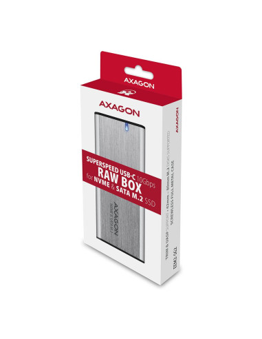 SSD ACC ENCLOSURE M.2 NVME/SATA USB-C EEM2-SG2 AXAGON