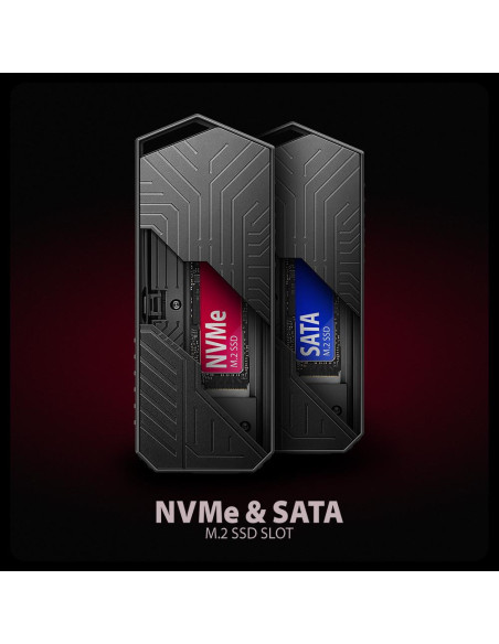 SSD ACC ENCLOSURE M.2 NVME/SATA USB-C EEM2-GAM AXAGON