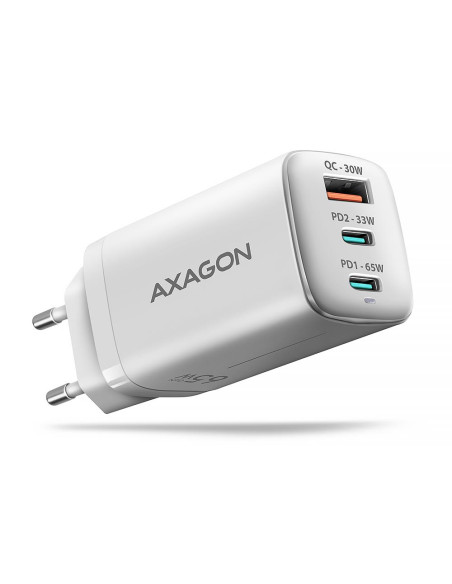 MOBILE CHARGER WALL USB 65W/GAN 3PORT ACU-DPQ65W AXAGON MOBILE CHARGER WALL USB 65W/GAN 3PORT ACU-DPQ65W AXAGON