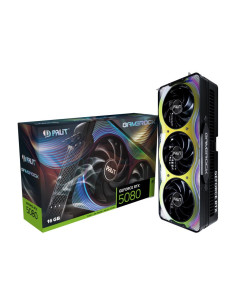 Graphics Card, PALIT, NVIDIA GeForce RTX 5080, 16 GB, GDDR7, 256 bit, PCIE 5.0 16x, Triple slot Fansink, 1xHDMI, 3xDisplayPort,