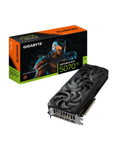Graphics Card, GIGABYTE, NVIDIA GeForce RTX 5070 Ti, 16 GB, GDDR7, 256 bit, PCIE 5.0 16x, GPU 2452 MHz, Triple slot Fansink, 1x