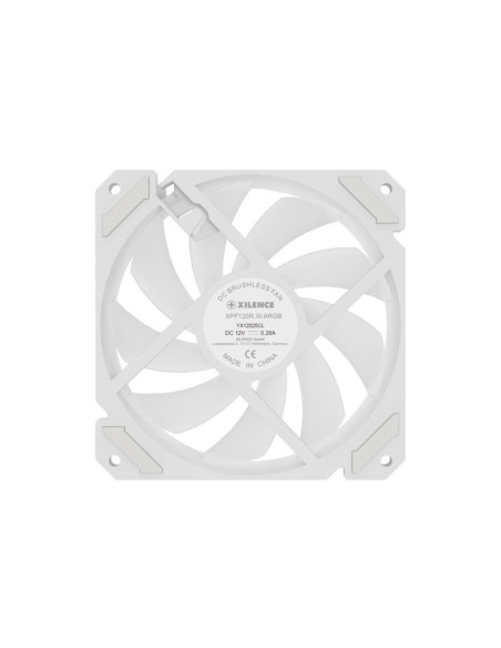 CASE FAN 120MM PWM ARGB REVERS/4PIN WHITE XF066 XILENCE CASE FAN 120MM PWM ARGB REVERS/4PIN WHITE XF066 XILENCE