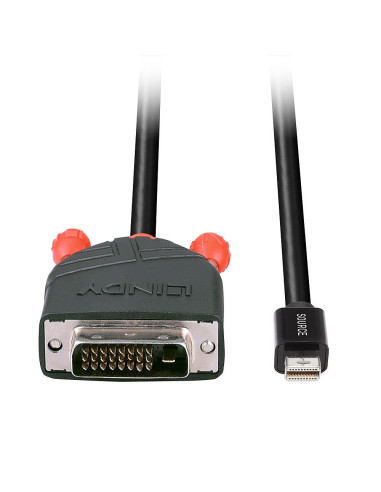 CABLE MINI DP TO DVI 3M/BLACK 41953 LINDY