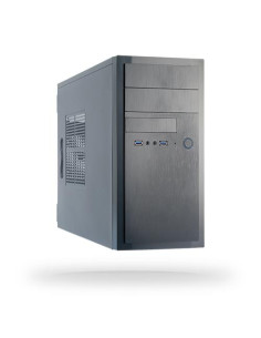Case, CHIEFTEC, MiniTower, MicroATX, Colour Black, HT-01B-OP