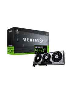 Graphics Card, MSI, NVIDIA GeForce RTX 5060 Ti, 16 GB, GDDR7, 128 bit, PCIE 5.0 16x, Triple slot Fansink, 1xHDMI, 3xDisplayPort