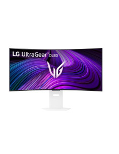 Monitor, LG, 39GX90SA-W, 39", Gaming/Curved/21 : 9, Swivel, Height adjustable, Tilt, Matte, Panel OLED, 3440x1440, 21:9, 240Hz,