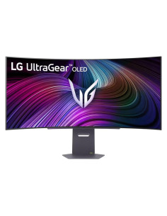 Monitor, LG, 45GX90SA-B, 45", Gaming/Curved/21 : 9, Swivel, Height adjustable, Tilt, Panel OLED, 3440x1440, 21:9, 240Hz, 0.03 m