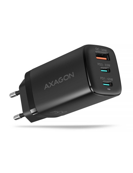 MOBILE CHARGER WALL USB 65W/GAN 3PORT ACU-DPQ65 AXAGON MOBILE CHARGER WALL USB 65W/GAN 3PORT ACU-DPQ65 AXAGON