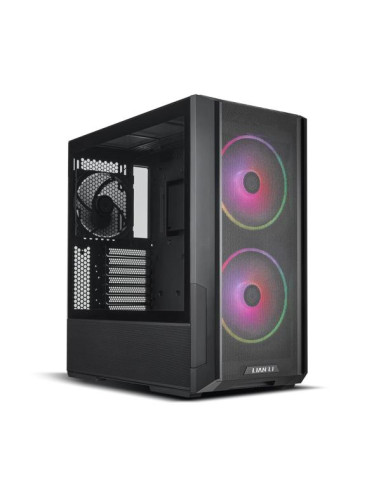 Case, LIAN LI, LANCOOL 216RX BLACK, MidiTower, Case product features Transparent panel, ATX, EATX, MicroATX, MiniITX, Colour Bl